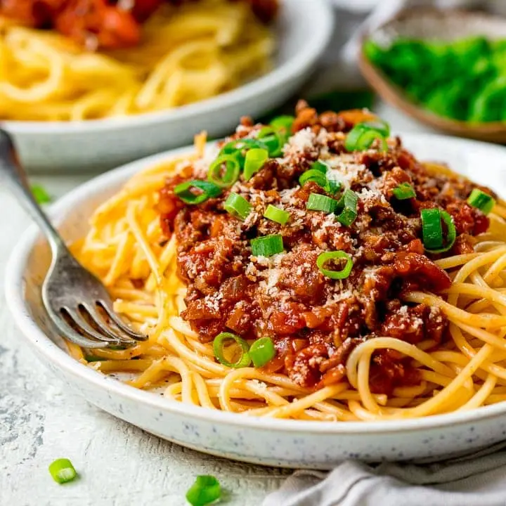 pasta with bolognese sauce image